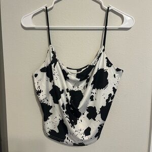 Shein cow print camisole top